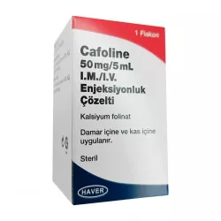 Кальция фолинат (Cafoline): Лейковорин аналог 50мг флакон 5мл №1