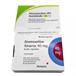 Атомоксетин HCL 40 мг Европа :: Аналог Когниттера :: Aurobindo / Amarox / Glenmark / Teva капс. №30 фото