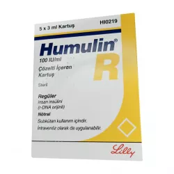 Хумулин Регуляр инсулин (Humulin-R) 100 МЕ/мл сусп. для ин. 3мл 5шт